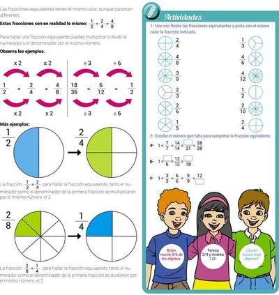 Fracciones equivalentes - Escolar - ABC Color