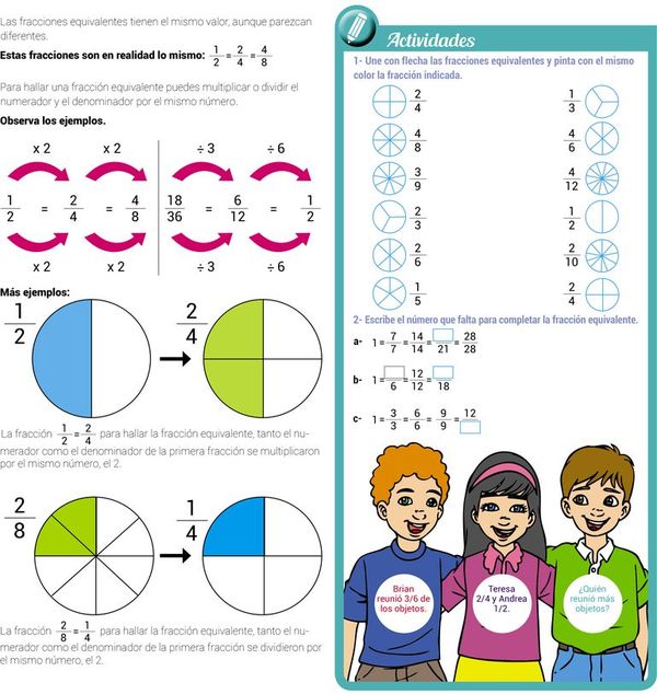 Fracciones equivalentes - Escolar - ABC Color