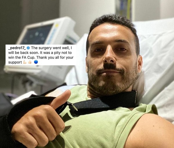 Pedro fue operado del hombro antes de partir a la Roma - Fútbol - ABC Color