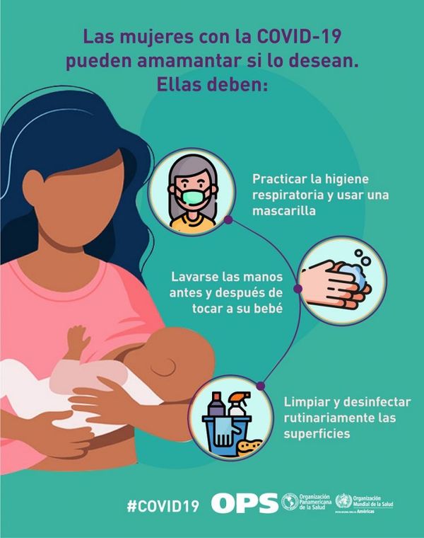 Mes de la lactancia materna: instan a madres a reforzar medidas preventivas