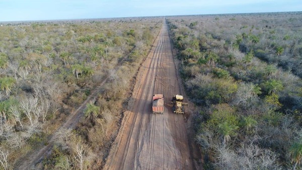 Alto Paraguay: Agua Dulce ya cuenta con los primeros 15 kilómetros de ripio en ruta PY16