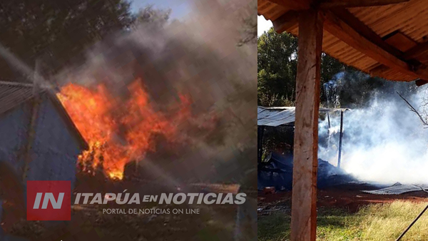 INCENDIO EN LINEA ENCARNACENA ITAPÚA POTY.