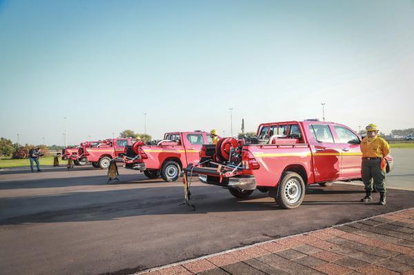 Camionetas fortalecerán capacidad operativa para combatir incendios forestales