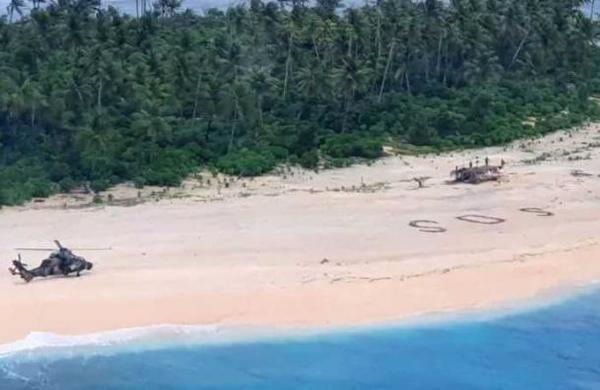 El mensaje de auxilio que salvó la vida de tres hombres en una isla desierta en el Pacífico - SNT