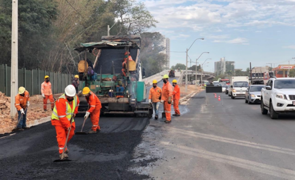HOY / Pavimentado del puente del Corredor Vial avanza hacia su terminación