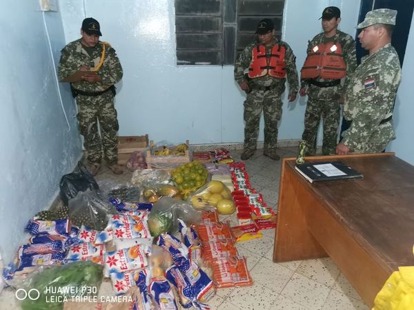 Militares incautan mercaderías a orillas del río en Alto Paraguay - Nacionales - ABC Color