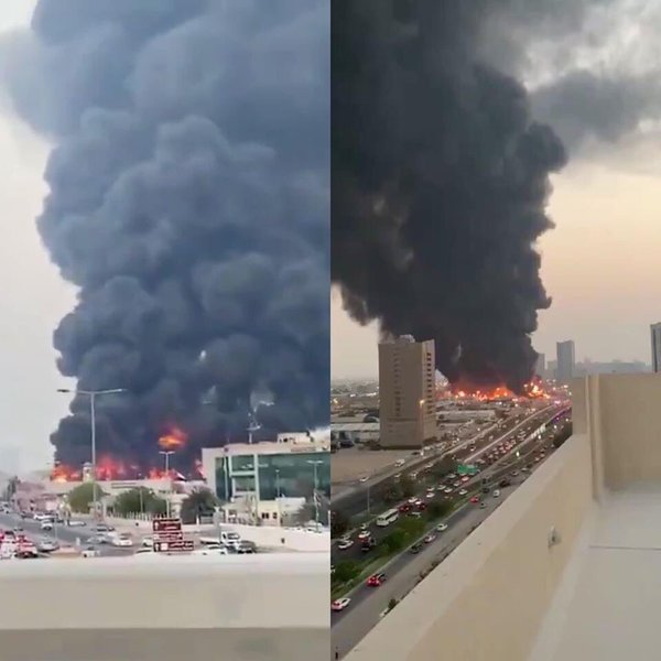 Mercado ardió en llamas en Emiratos Árabes Unidos, un día después de la explosión en Beirut - Megacadena — Últimas Noticias de Paraguay