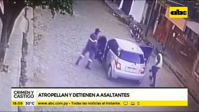 Atropellan y detienen a motochorros - Crimen y castigo - ABC Color