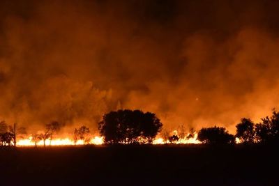 Incendio de pastizal en Ypané - Nacionales - ABC Color