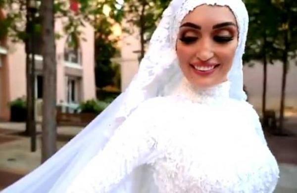 '¿Voy a morir?': Habla la novia que estaba siendo fotografiada en el momento de la explosión en Beirut - SNT