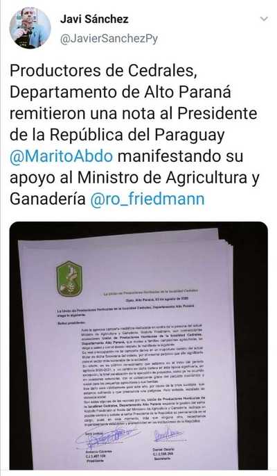 "Apoyo" a Friedmann sería montaje – Prensa 5