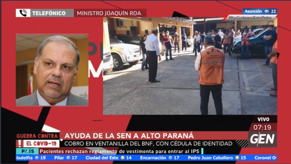 HOY / Joaquín Roa, ministro de Emergencia Nacional, sobre ayuda de la SEN a Alto Paraná