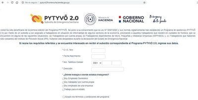 ¿Quiénes ya pueden inscribirse a Pytyvõ 2.0 desde hoy? - Nacionales - ABC Color
