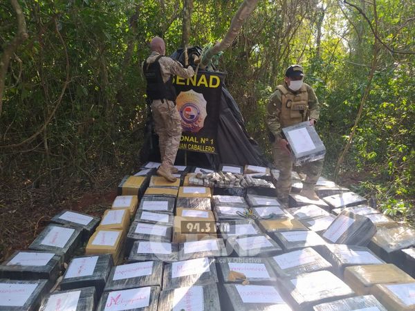 Incautan 2.850 kilos de marihuana tipo marroquí en Capitán Bado