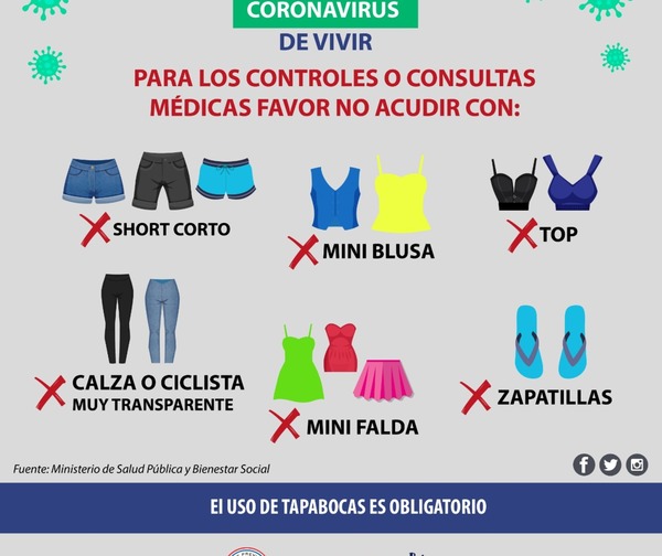 IPS no permitirá el ingreso de pacientes con ropa de verano