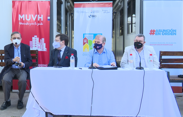 MUVH firmó inicio de obras del muro de contención del cauce Antequera y Tacuary