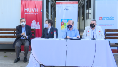 MUVH firmó inicio de obras del muro de contención del cauce Antequera y Tacuary