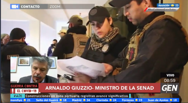 HOY / Arnaldo Giuzzio, ministro de la Senad, con el balance de gestión a dos años de gobierno de Mario Abdo