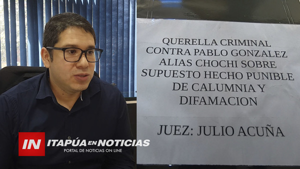 CONCEJAL TRATÓ DE CORRUPTA A INTENDENTE Y ENFRENTARÁ QUERELLA