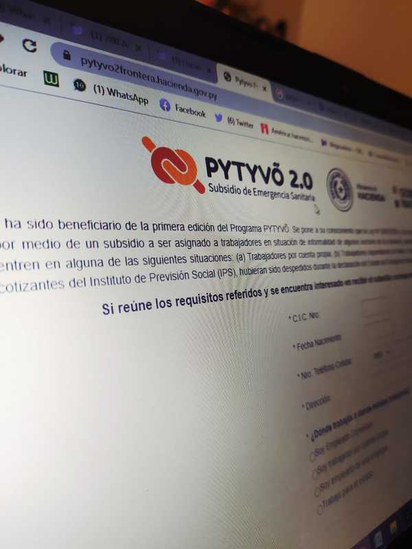 Pytyvõ 2.0: Hasta hoy tienen tiempo los beneficiarios anteriores para revalidar sus datos - Megacadena — Últimas Noticias de Paraguay