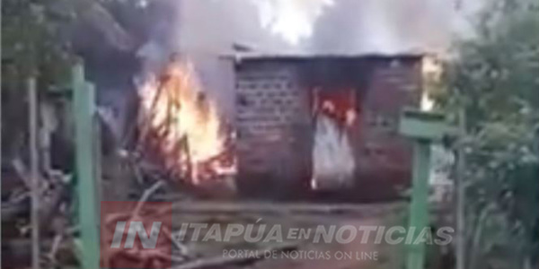 VIVIENDA FUE CONSUMIDA POR INCENDIO EN SAN JUAN DEL PNA
