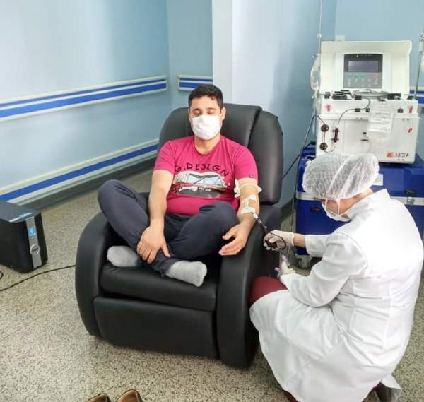 Primer donante de plasma convaleciente en CDE – Prensa 5