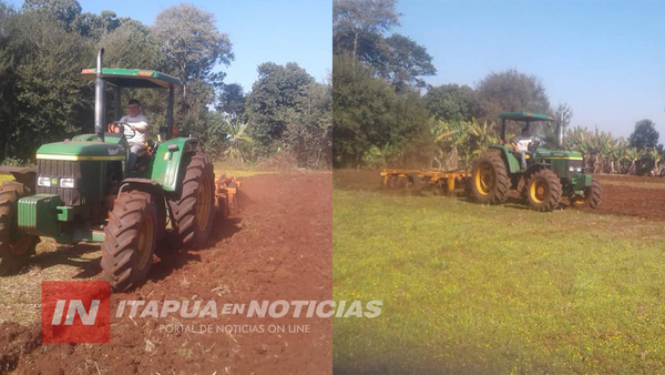 MÁS DE 200 HECTÁREAS PREPARADAS PARA CULTIVOS DE CONSUMO EN CAPITÁN MIRANDA.