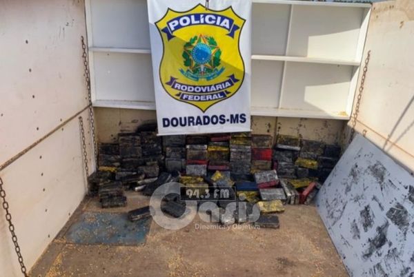 Más de 200 kilos de cocaína que salió de la frontera fue incautado en Dourados