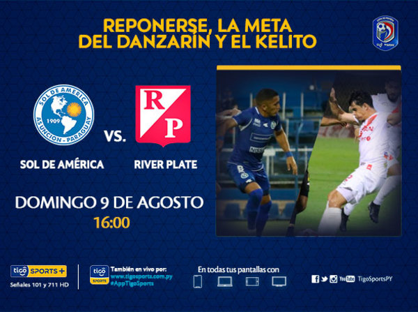 Sol de América recibe a River Plate en atractivo duelo