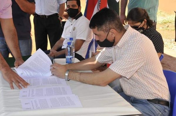 Firman convenio para titulación de lotes de cuatro asentamientos en Pedro Juan Caballero