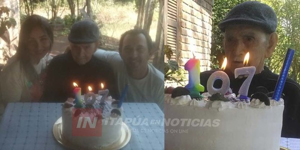  EXCOMBATIENTE DE CAMPICHUELO CUMPLIÓ 107 AÑOS EN OBERÁ- MISIONES