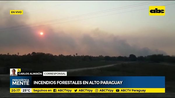Incendios forestales en Alto Paraguay - Periodísticamente - ABC Color