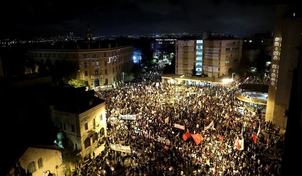 Masivas protestas contra Netanyahu por  corrupción - Mundo - ABC Color