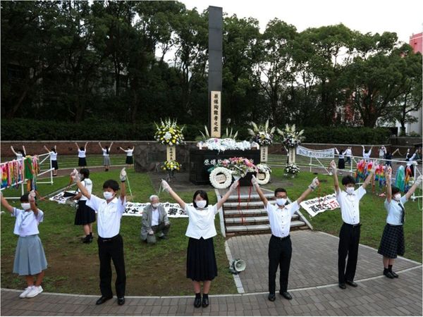 Nagasaki recordó 75 años de la infernal  bomba atómica