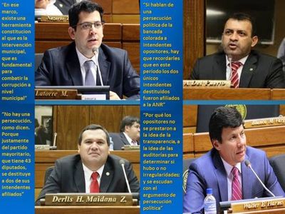No existe persecución política contra intendentes de la oposición