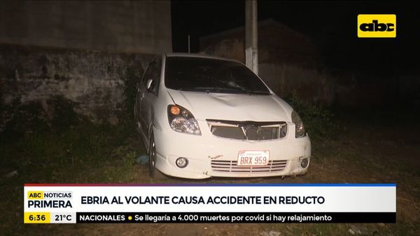 Ebria al volante causa accidente en San Lorenzo - ABC Noticias - ABC Color