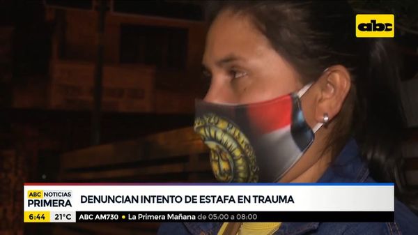 Denuncian intento de estafa en el Hospital de Trauma - ABC Noticias - ABC Color
