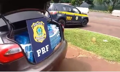 Cae otro auto RELLENADO con CIGARRILLOS de origen paraguayo