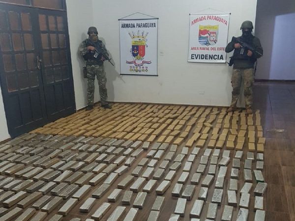 Incautan cerca de 350 kilos de marihuana en zona de Acaray