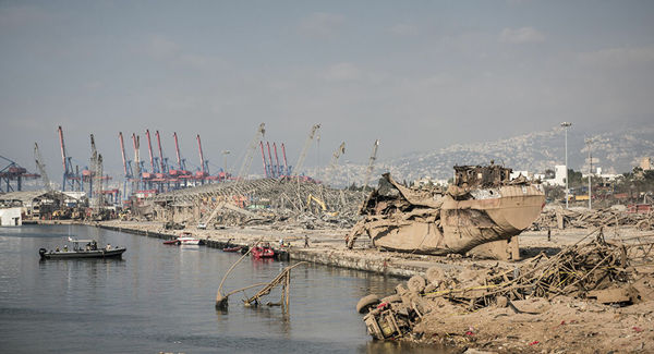 Llega el primer barco al puerto de Beirut tras la explosión » Ñanduti