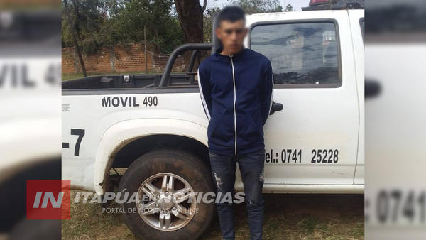 POLICIAS DE GUASU YGUA LOGRAN CAPTURAR A PRÓFUGO DE LA JUSTICIA