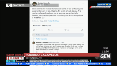 HOY / Rodrigo Cacavelos, denunciante, sobre incongruencia en resultados de pruebas de COVID-19
