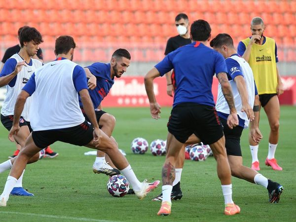 El Atlético reanuda los entrenamientos sin Correa y Vrsaljko