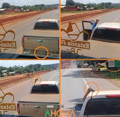 Conductor amenazó y realizó disparos contra camión en la Ruta VII