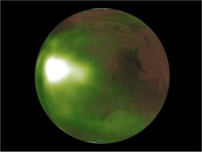 La NASA observa en Marte el destello de una extraña luz