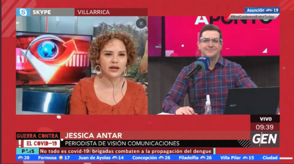 HOY / Jessica Antar, periodista de Visión Comunicaciones de Villarrica, sobre novedades en Guairá