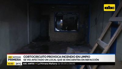 Cortocircuito provoca incendio en Limpio - ABC Noticias - ABC Color