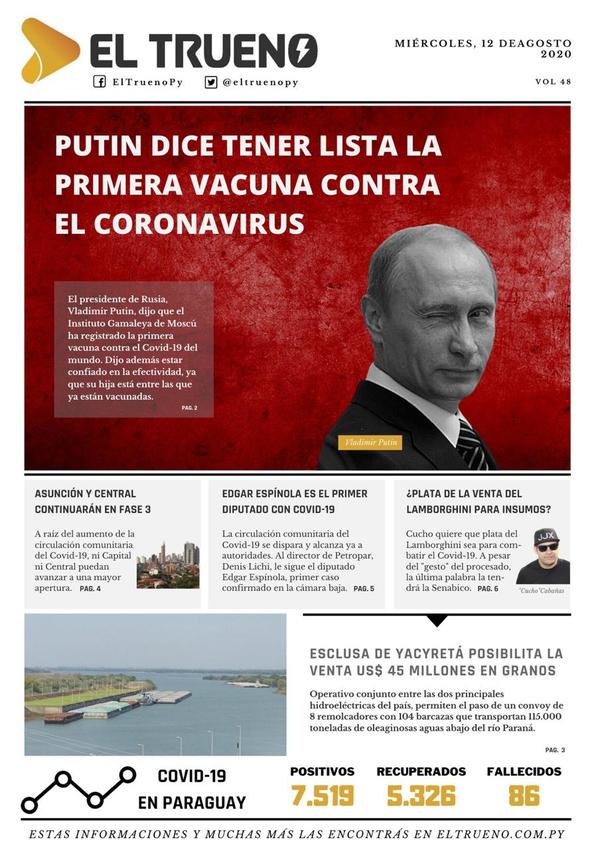 E-paper 12 de Agosto 2020 - El Trueno