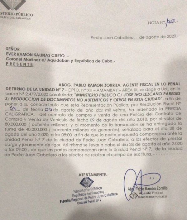 Concejal municipal de Pedro Juan denuncia a su colega por apropiación