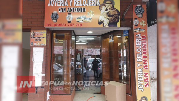 ENCARNACIÓN: UNA JOYERÍA FUE BLANCO DE DELINCUENTES
